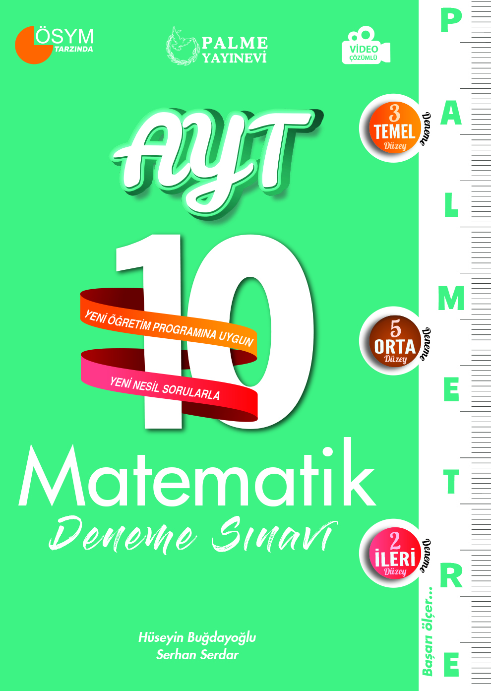 AYT Palmetre Serisi Matematik 10 Deneme Sınavı kapak görseli